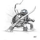 tmnt movie poster tattoo design idea