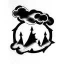 battleground death smoke fire bodies tattoo design idea