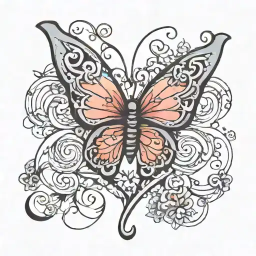 infinity heart butterfly Lucia Tom tattoo design idea
