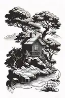 solitude tattoo design idea