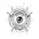 keyhole tattoo design idea