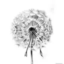 Dandelion tattoo design idea