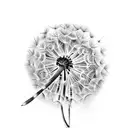 Dandelion tattoo design idea