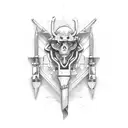 tool and equipment tattoo design idea