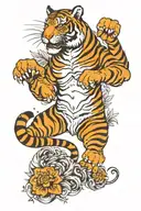 Aquarius, Tiger tattoo design idea