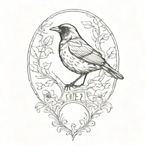 blackbird by the beatles there is a lyric "take these broken wings and learn to fly"  I want those lyrics not a bird tattoo design idea