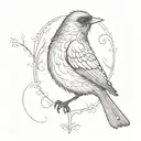blackbird by the beatles there is a lyric "take these broken wings and learn to fly"  I want those lyrics not a bird tattoo design idea