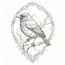 blackbird by the beatles there is a lyric "take these broken wings and learn to fly"  I want those lyrics not a bird tattoo design idea