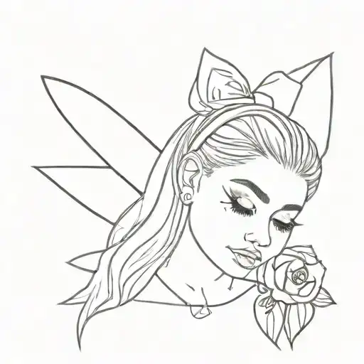 Ariana Grande inspired tattoo tattoo design idea