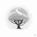 atom time galaxy dna tree tattoo design idea