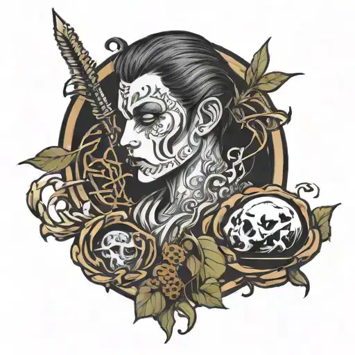 silence tattoo design idea