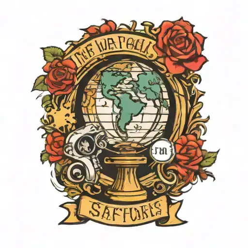 the world is yours trophy from scarface tattoo design idea