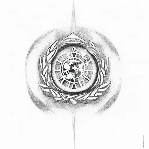 Un tatuaje con la frase central: Todo lo que amas se perderá, pero al final el amor volverá de otra manera en color negr tattoo design idea