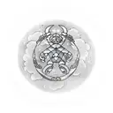 A Leo, Scorpio, and Gemini constellation merging with a Japanese Cherry tree tattoo design idea