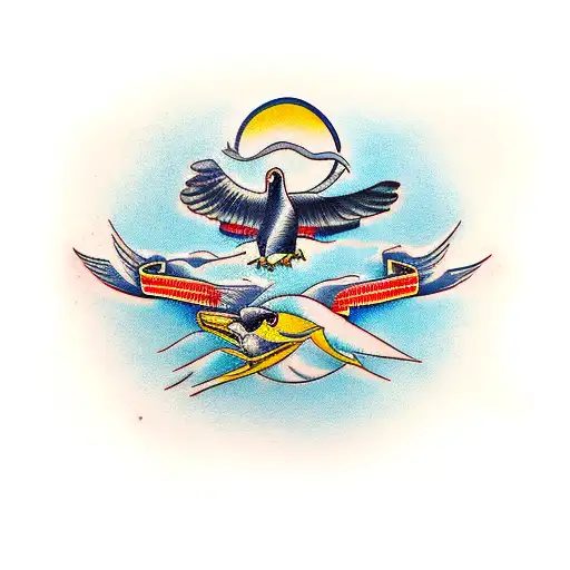 frigate bird tattoo design idea