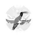 frigate bird tattoo design idea