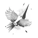frigate bird tattoo design idea