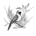 iwa bird tattoo design idea