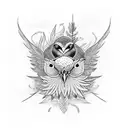 iwa bird tattoo design idea
