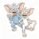 Pinky and the brain tattoo design idea