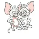Pinky and the brain couples tattoo tattoo design idea