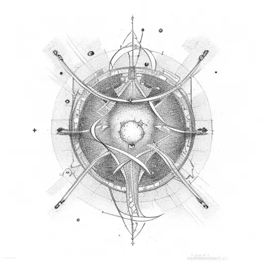 space, atoms, dna, universe  tattoo design idea