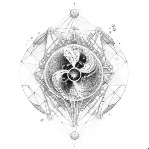  atoms, dna, universe  tattoo design idea