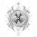  atoms, DNA tattoo design idea