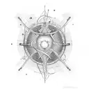 space, atoms, dna, universe  tattoo design idea