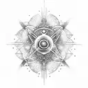 space, atoms, dna, universe  tattoo design idea