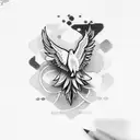 white dove tattoo design idea