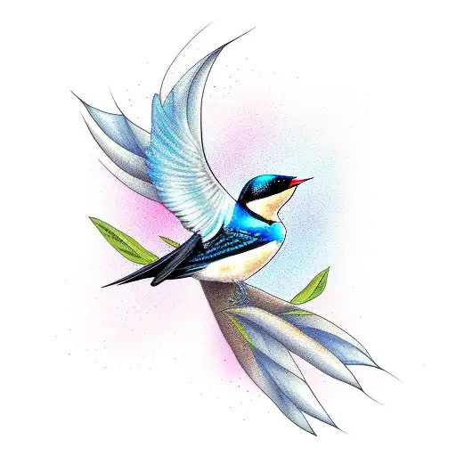 Swallow Bird tattoo design idea