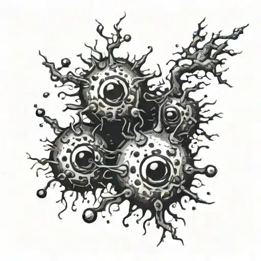 soot sprites forming tattoo design idea