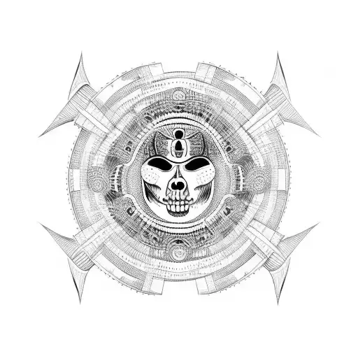 calaca tattoo design idea