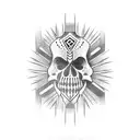 calaca tattoo design idea