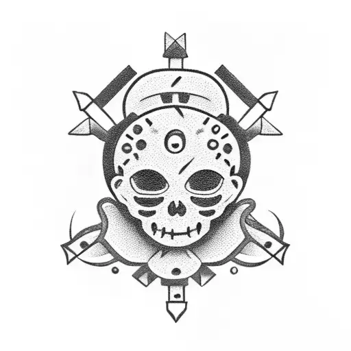 voodoo doll tattoo design idea