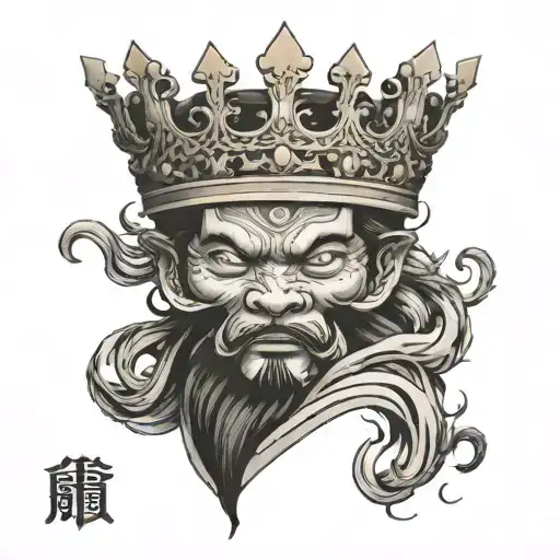 heavy lies the crown tattoo design idea