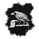  crow sitting on brick wall tattoo design idea
