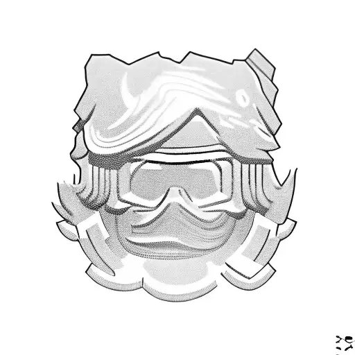 Lego minifigure holding a double paper cap  tattoo design idea