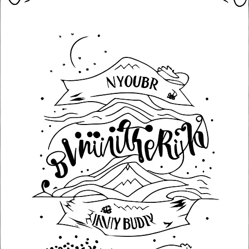 Script trio sibling tattoo with names Kinny Bear, Bubba and Boo. Outdoor wilderness theme.  tattoo design idea