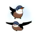 Swallow Bird tattoo design idea
