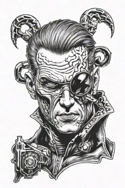 wesker from resident evil tattoo design idea