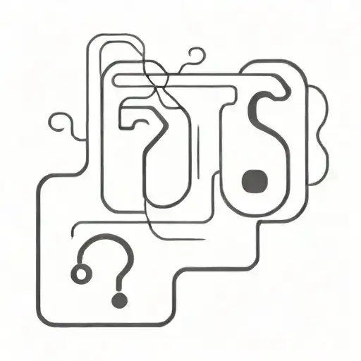 question mark and pessimism tattoo design idea