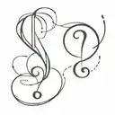 question mark and pessimism tattoo design idea