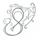 question mark and pessimism tattoo design idea