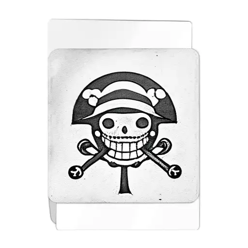 one piece Jolly Roger's on card decks  tattoo design idea