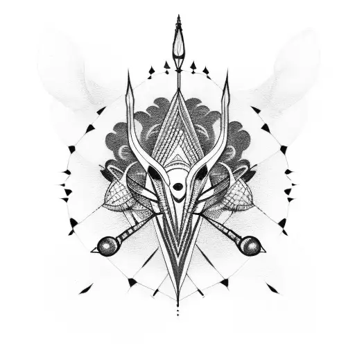 badminton shuttle tattoo design idea