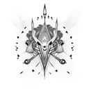 badminton shuttle tattoo design idea