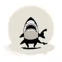 shark head tattoo design idea