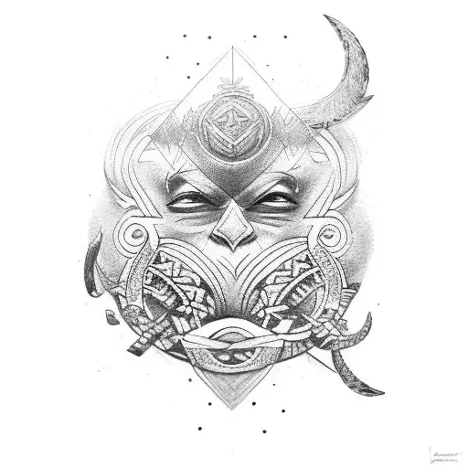 Kilimanjaro Polynesian armband  tattoo design idea